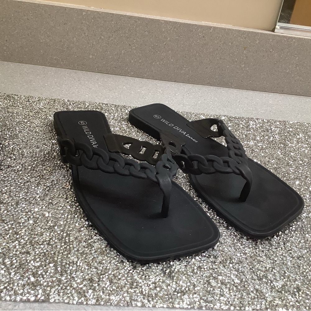 Black stylish sandals
